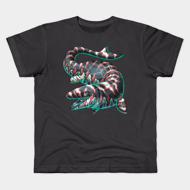 Mighty Mosasaurus Sea Rex Kids T-Shirt by cometkins